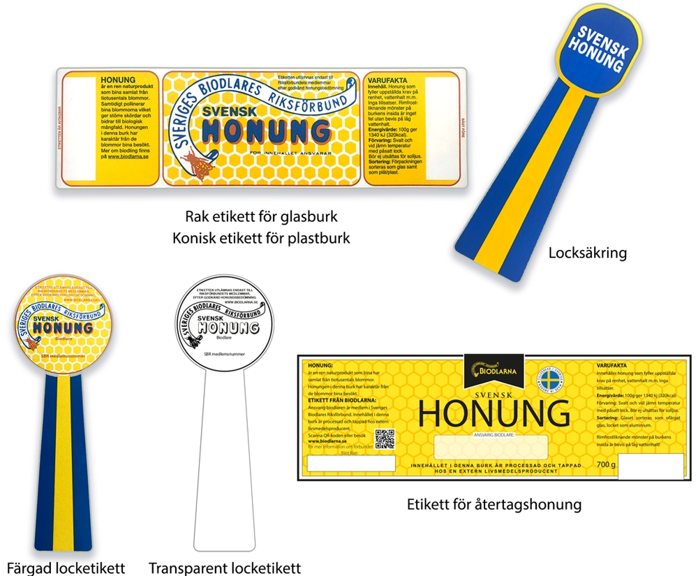 этикетка “Svensk Honung”