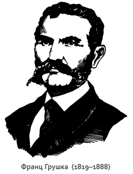 Франц Грушка (1819&ndash;1888), по национальности чех, впервые применил в 1865 г. центробежную силу для выкачивания меда из сотов.