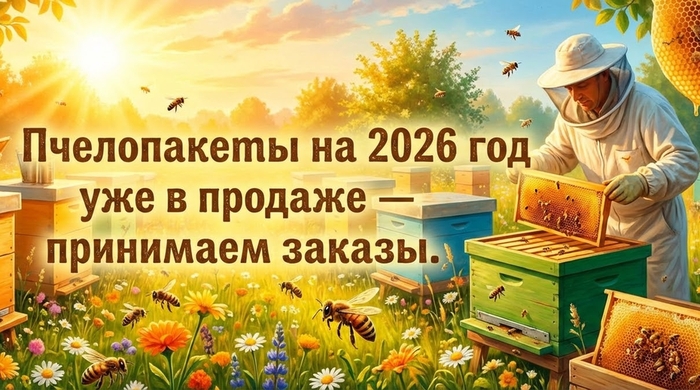 Пчелопакеты на 2026 год уже в продаже — принимаем заказы