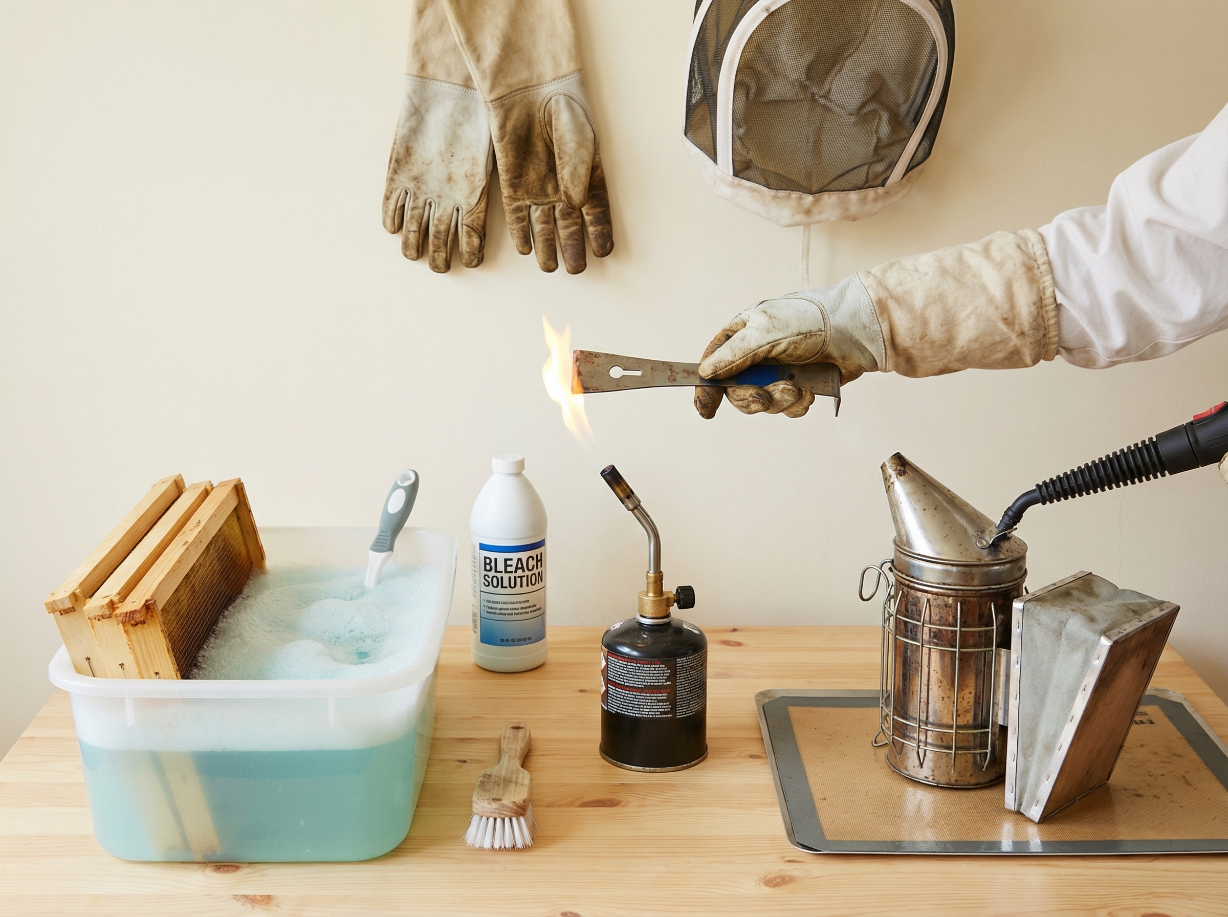 Методы дезинфекции пчеловодного инвентаря