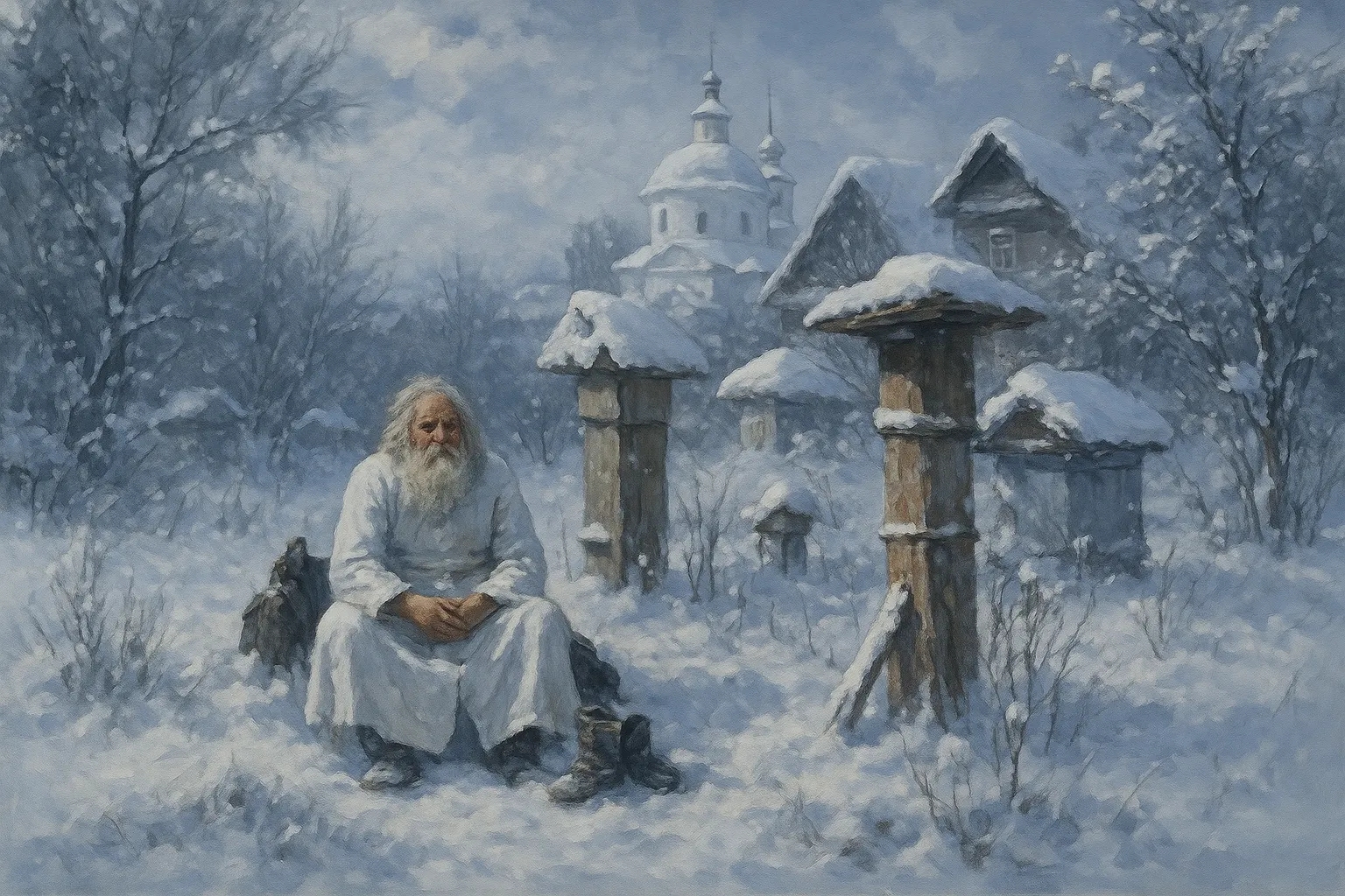 Работа на пасеке в декабре